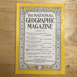 Vintage National Geographic January 1956 Jackson Hole Athens To Istanbul Dodo